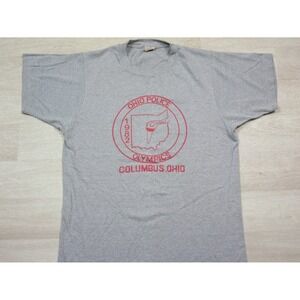 Vintage Ohio Police Olympics T Shirt (M) Columbus 1982 Screen Stars USA